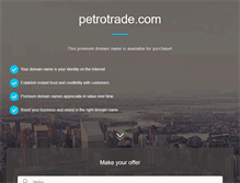 Tablet Screenshot of petrotrade.com